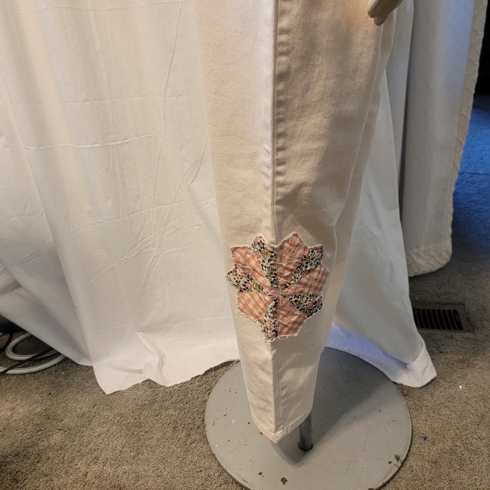 Style & Co Quilted Patchwork Boho Straight Mom Pa… - image 6